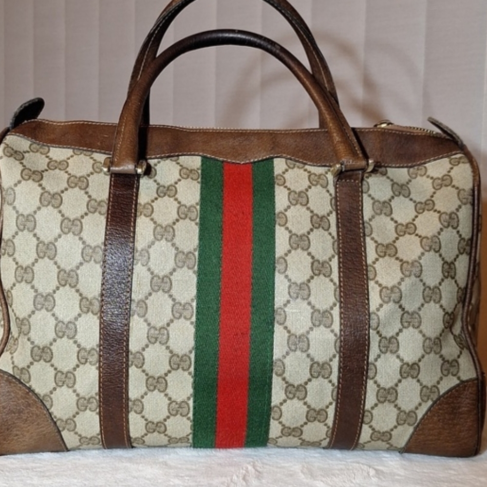 Gucci Vintage Boston Bag Sherry Line